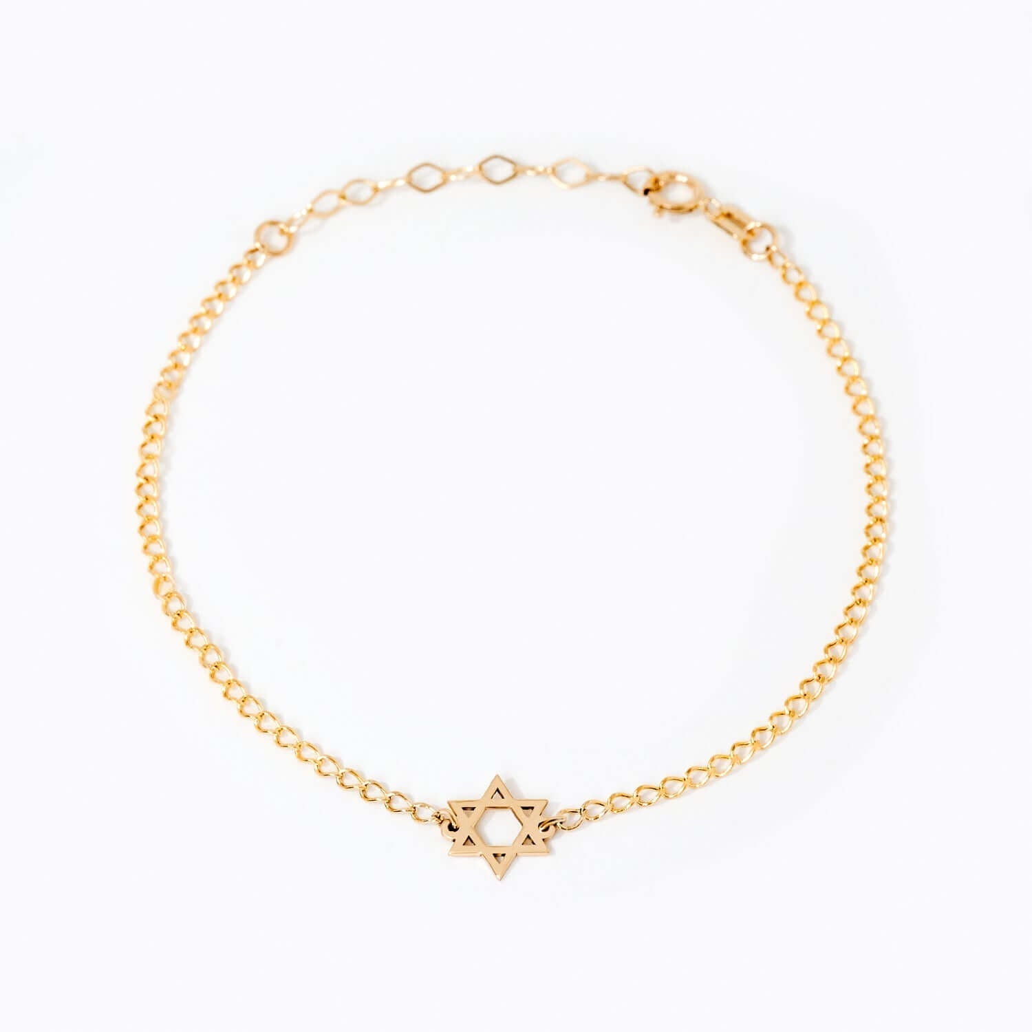Star of David Chain Bracelet