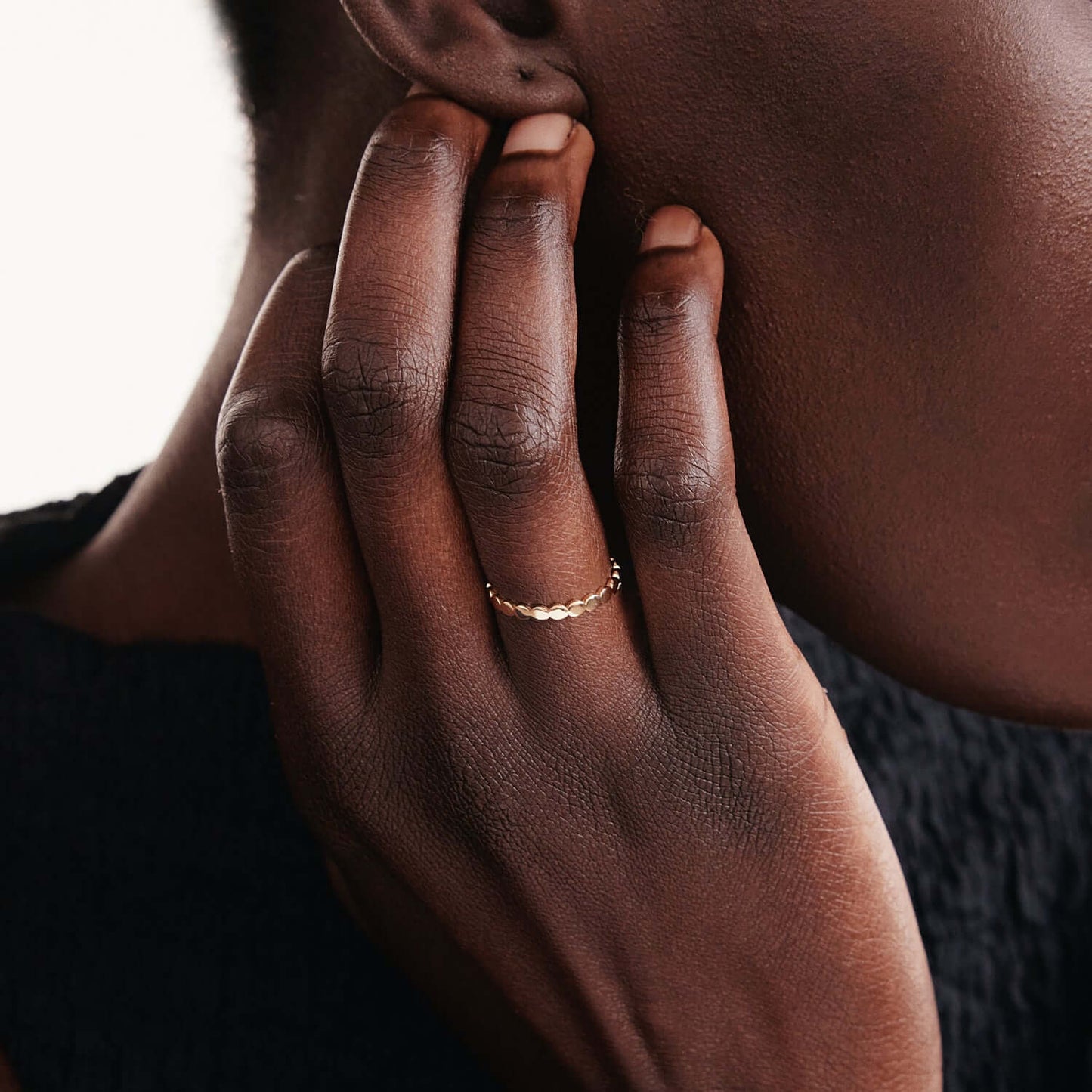 Dot Stacking Ring in 14K Solid Gold