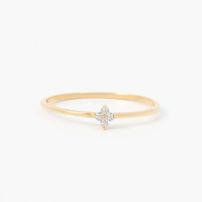 Diamond Flower Ring