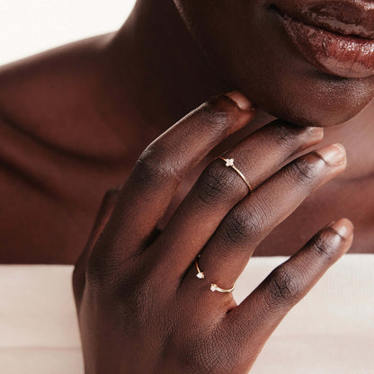 Diamond Flower Ring