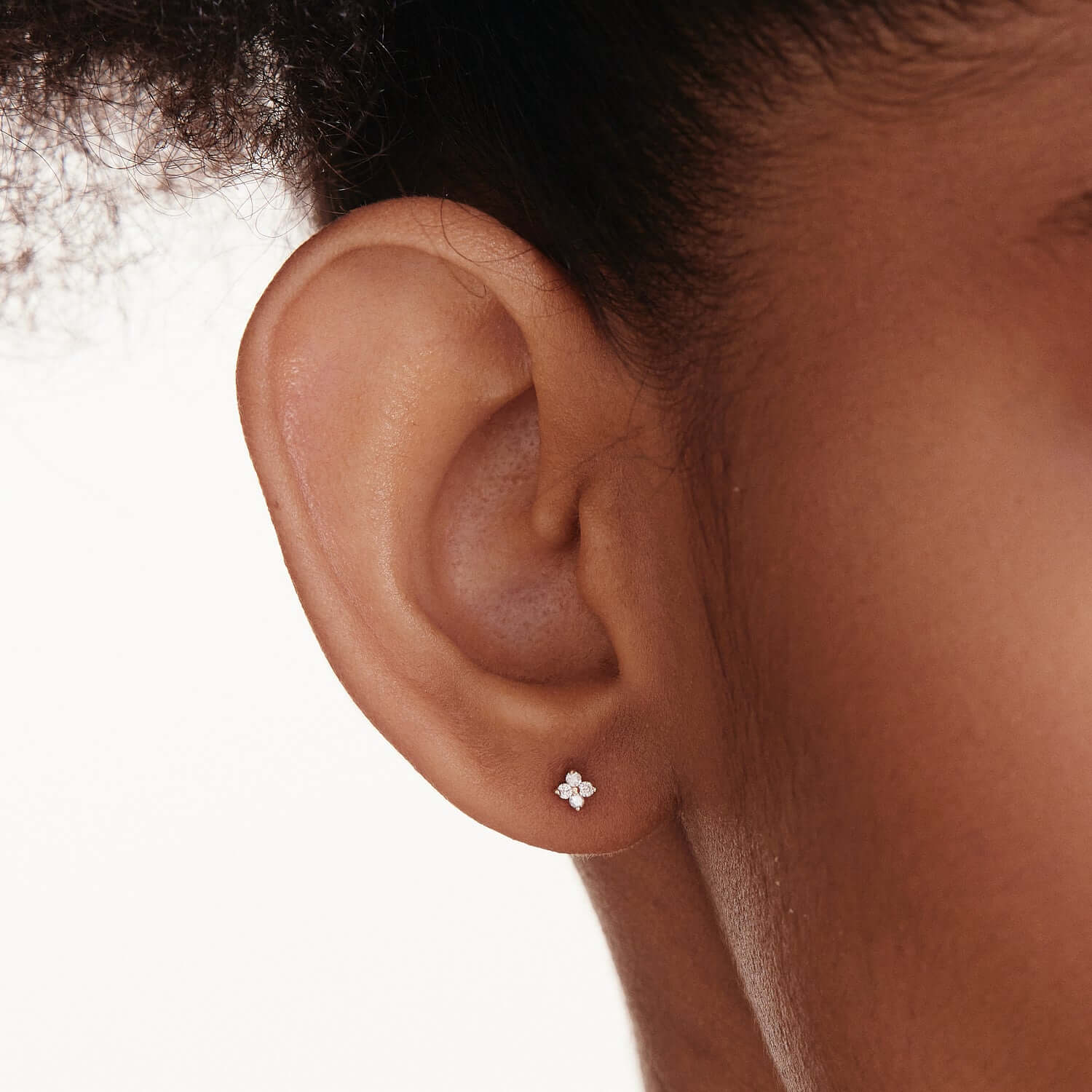 Diamond Bloom Stud Earrings