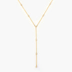 Diamond Bezel-Set Y-Necklace