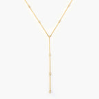 Diamond Bezel-Set Y-Necklace