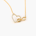 Diamond Infinity Heart Necklace