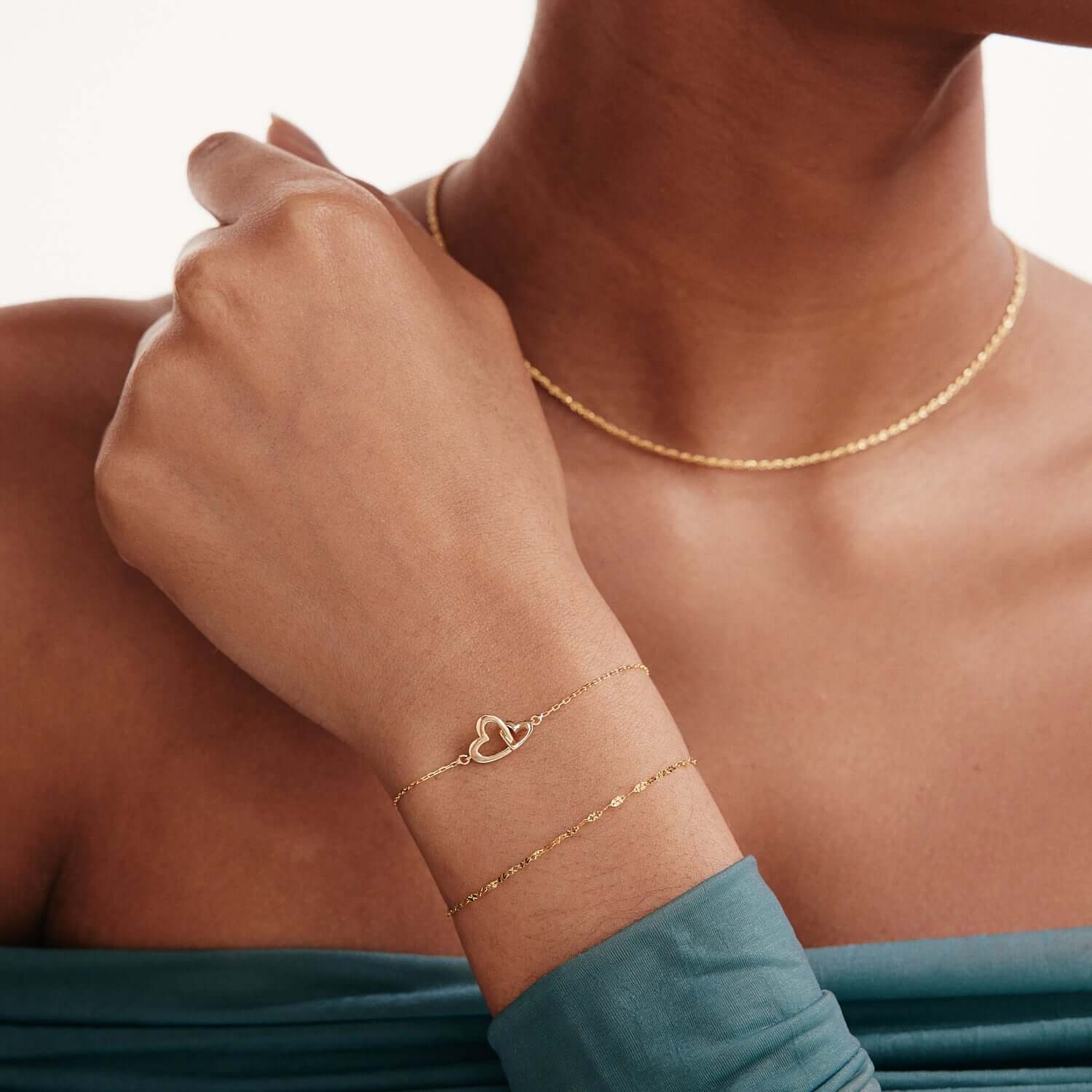 Interlocking Heart Bracelet