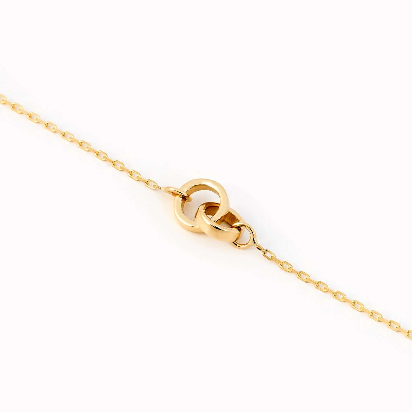 Interlocking Circle Bracelet in 14K Solid Gold