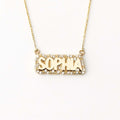 Diamond Bubble Name Necklace
