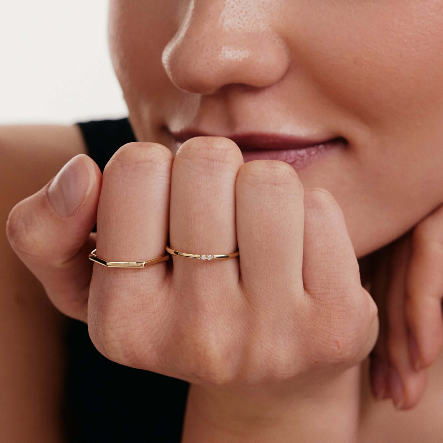 Diamond Minimalist Ring