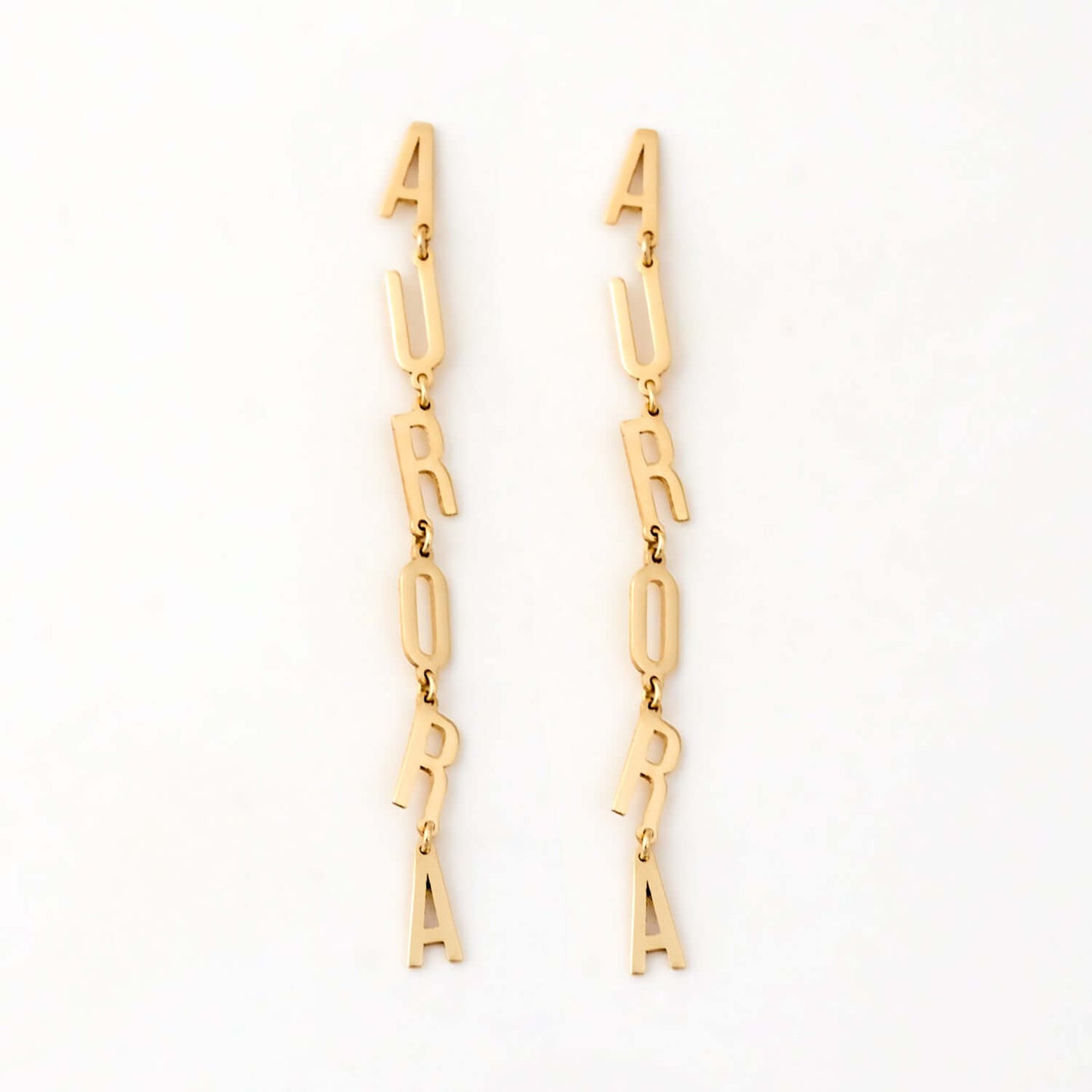 Name Dangle Drop Earrings