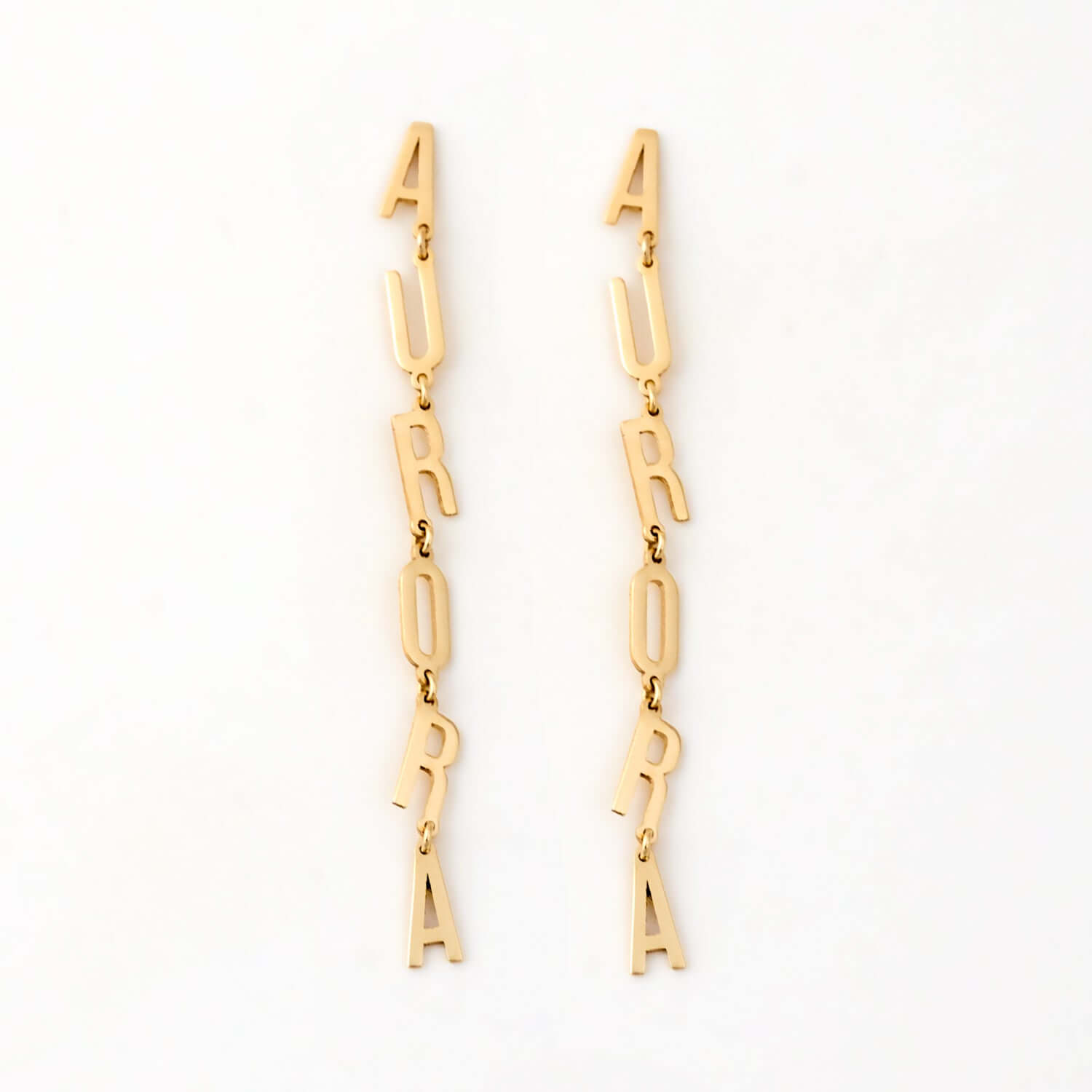 Name Dangle Drop Earrings