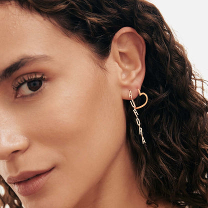 Name Dangle Drop Earrings