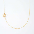 Sideways Star of David Choker Necklace