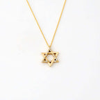 Diamond Star of David Necklace