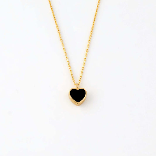 Black Heart Necklace