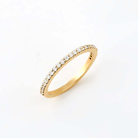 Diamond Half Eternity Band in 14K Solid Gold (1/5 ct.)