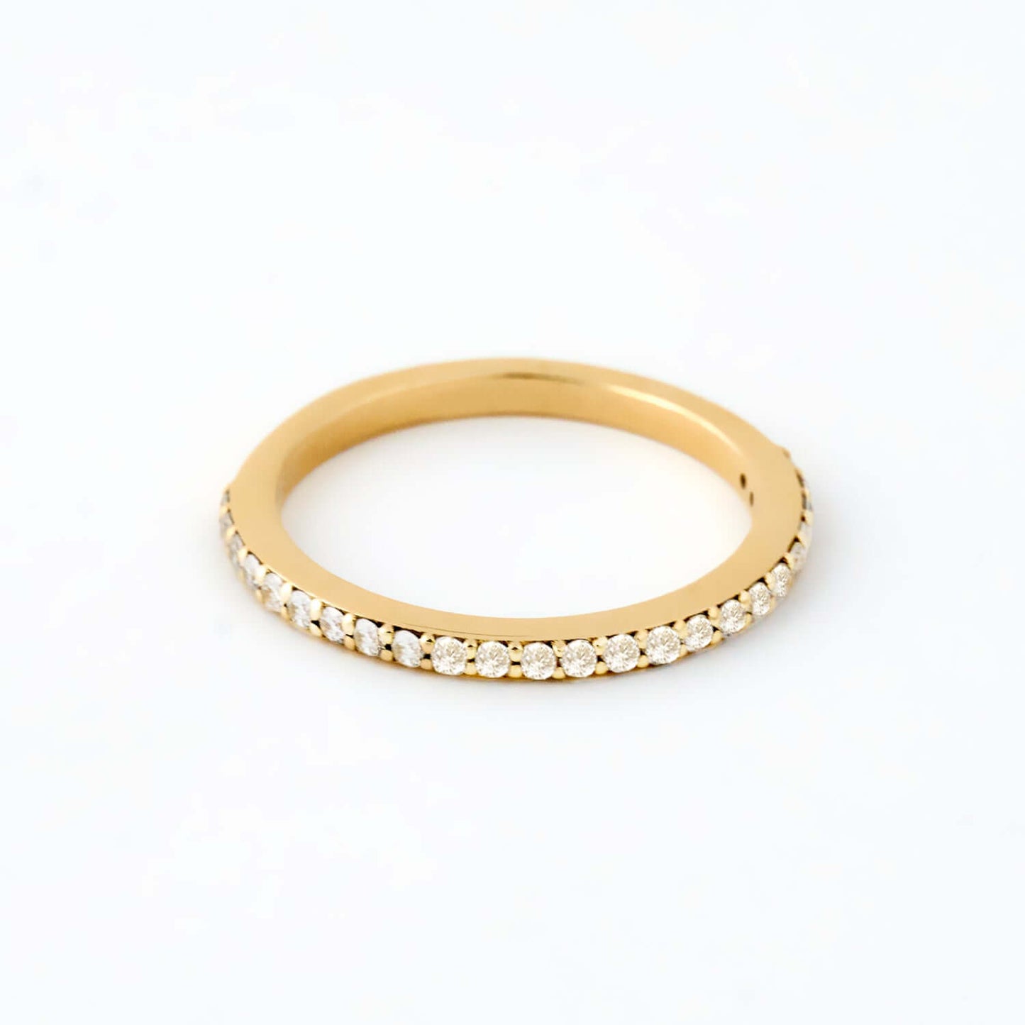 Diamond Half Eternity Band in 14K Solid Gold (1/5 ct.)