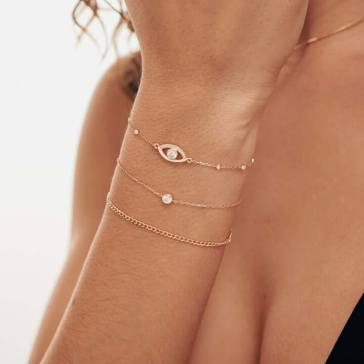 Evil Eye Station Bracelet