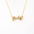 Diamond Script Name Necklace