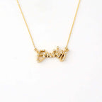 Diamond Script Name Necklace