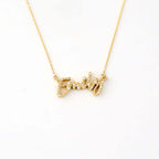 Diamond Script Name Necklace
