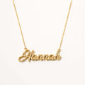Diamond Pave Script Name Necklace