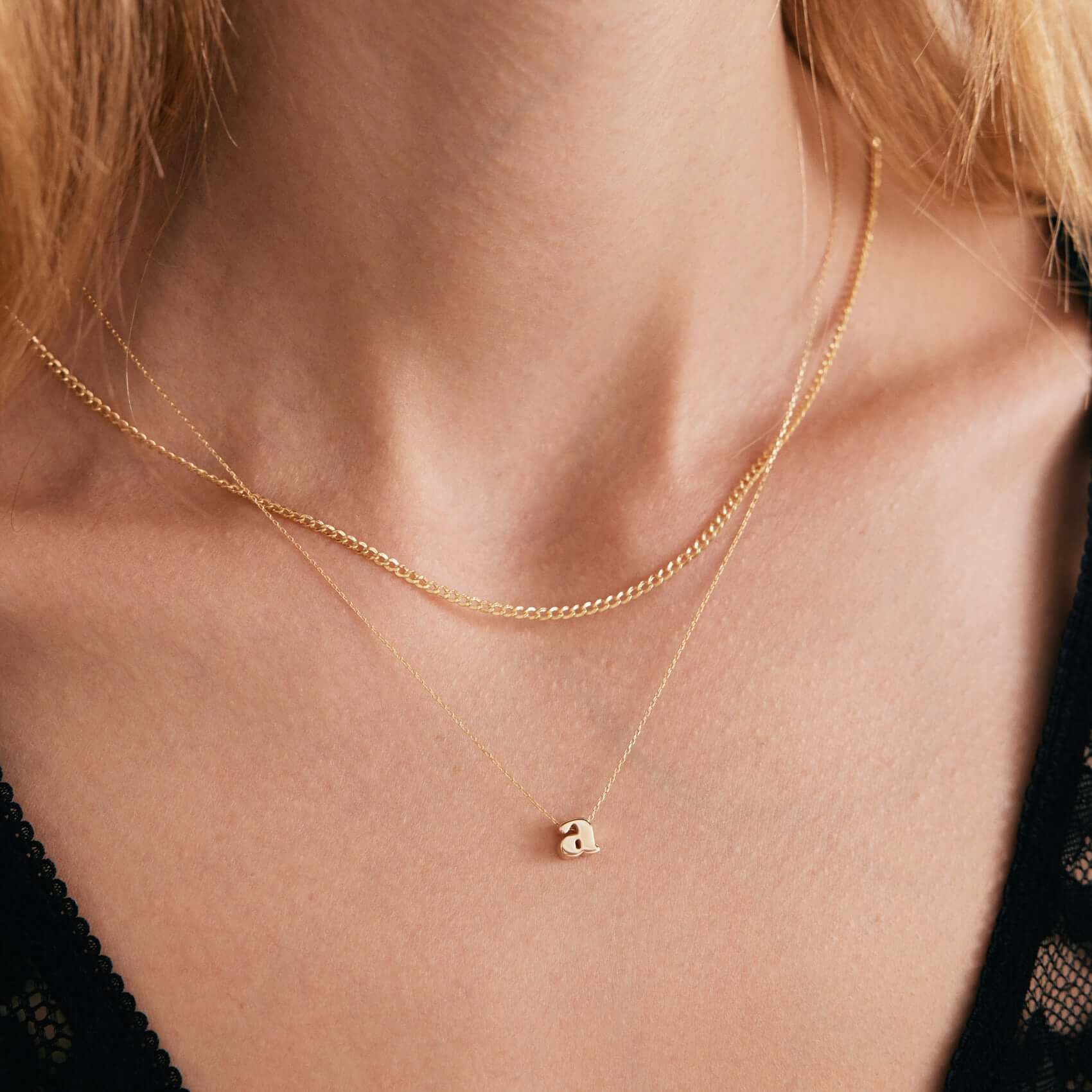 Mini Lowercase Initial Necklace