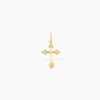 Budded Cross Charm Pendant