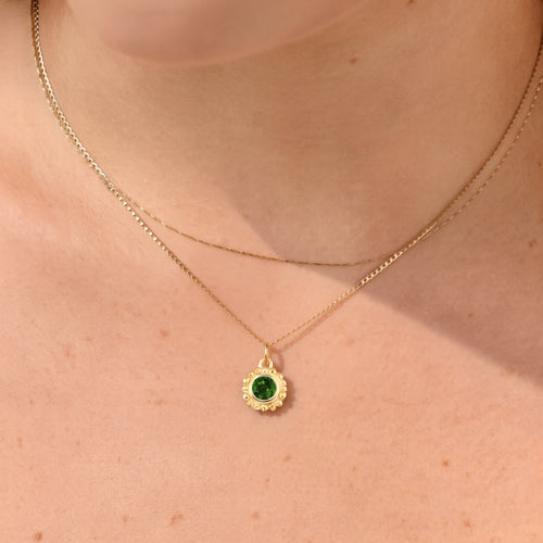 Beaded Birthstone Pendant