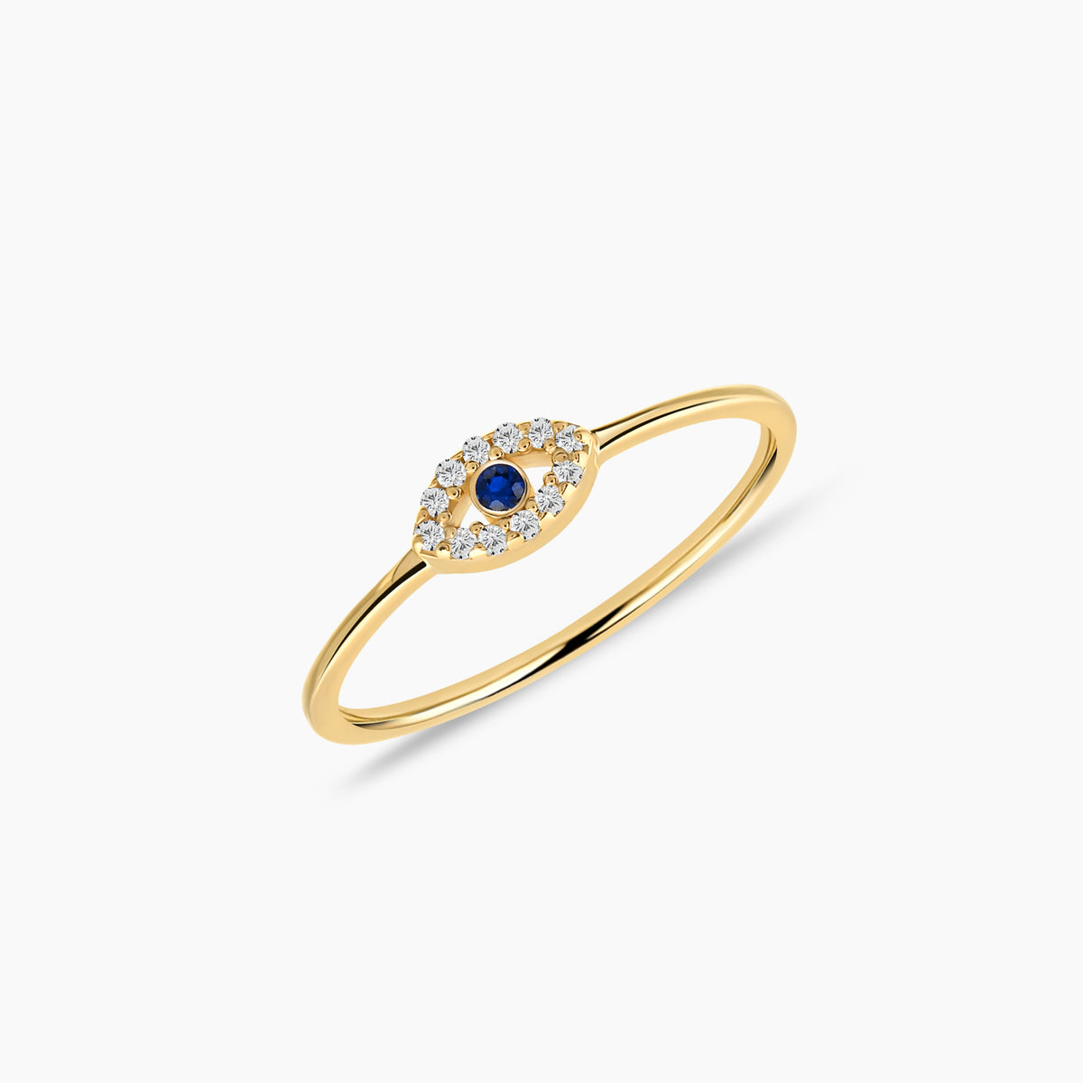 Diamond Evil Eye Ring