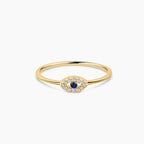 Diamond Evil Eye Ring