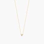 Diamond Bezel Solitaire Necklace