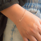 Personalized Dainty Script Name Bracelet