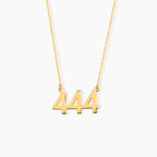 Personalized Custom Number Necklace with Birthstone
