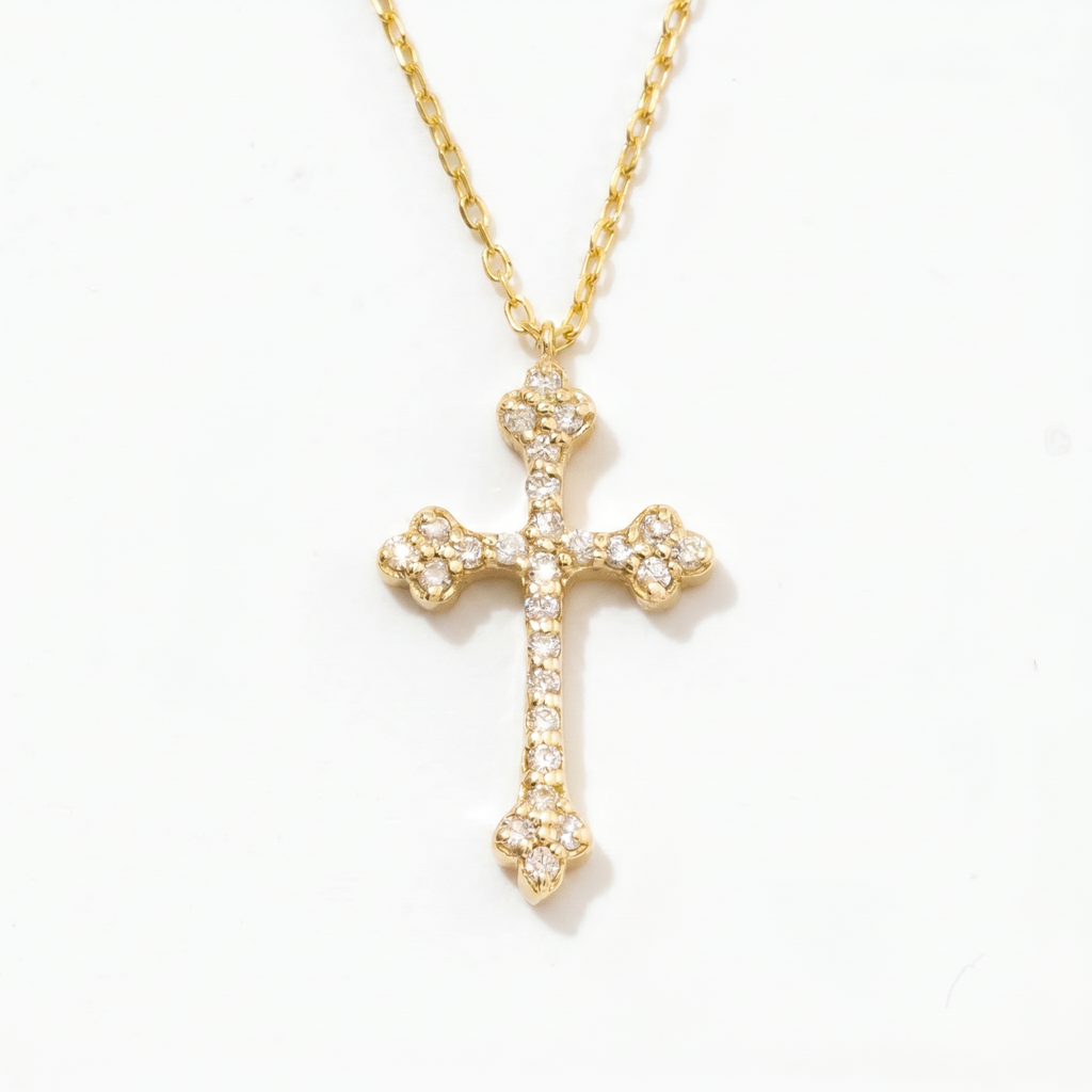 Diamond Petite Cross Necklace