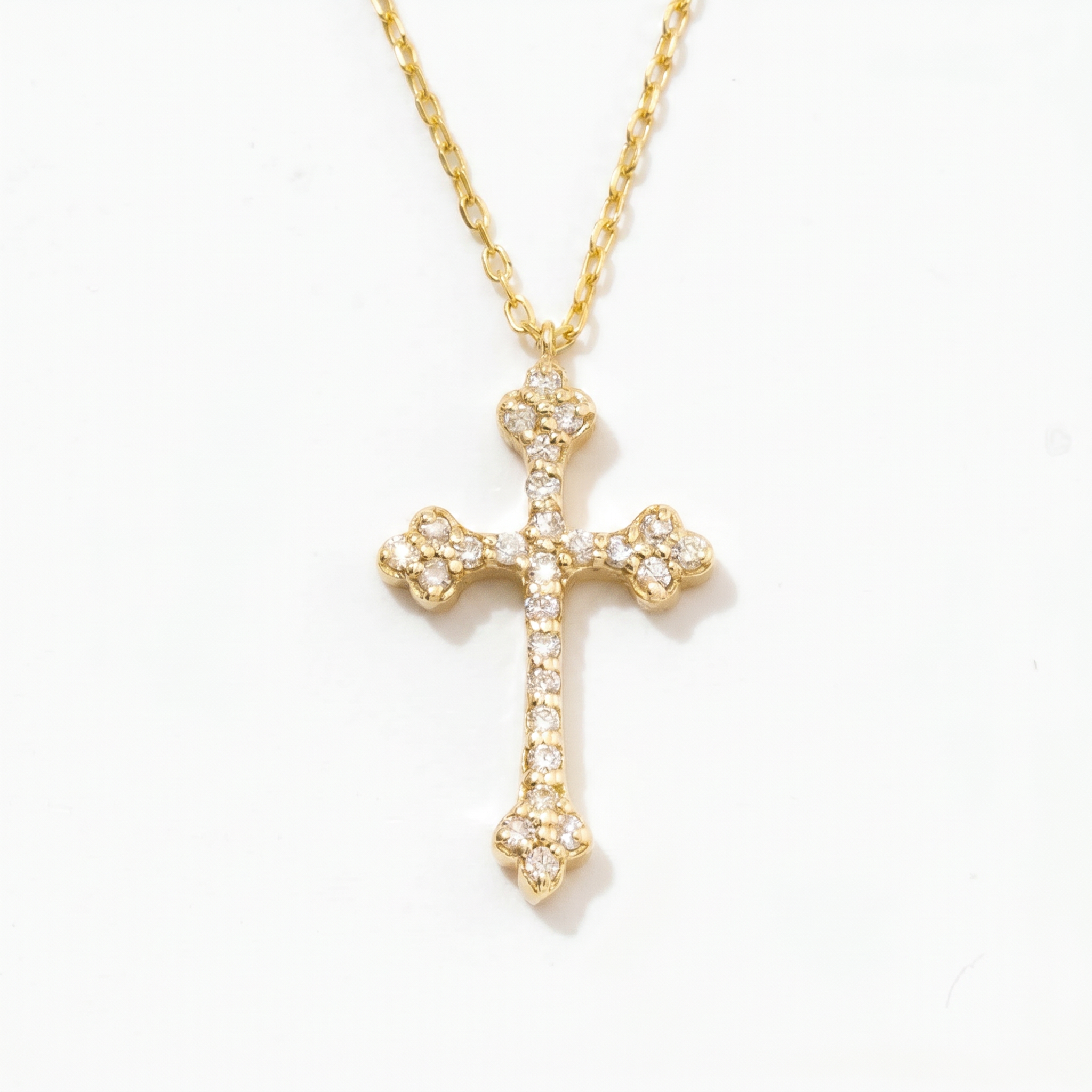 Diamond Petite Cross Necklace