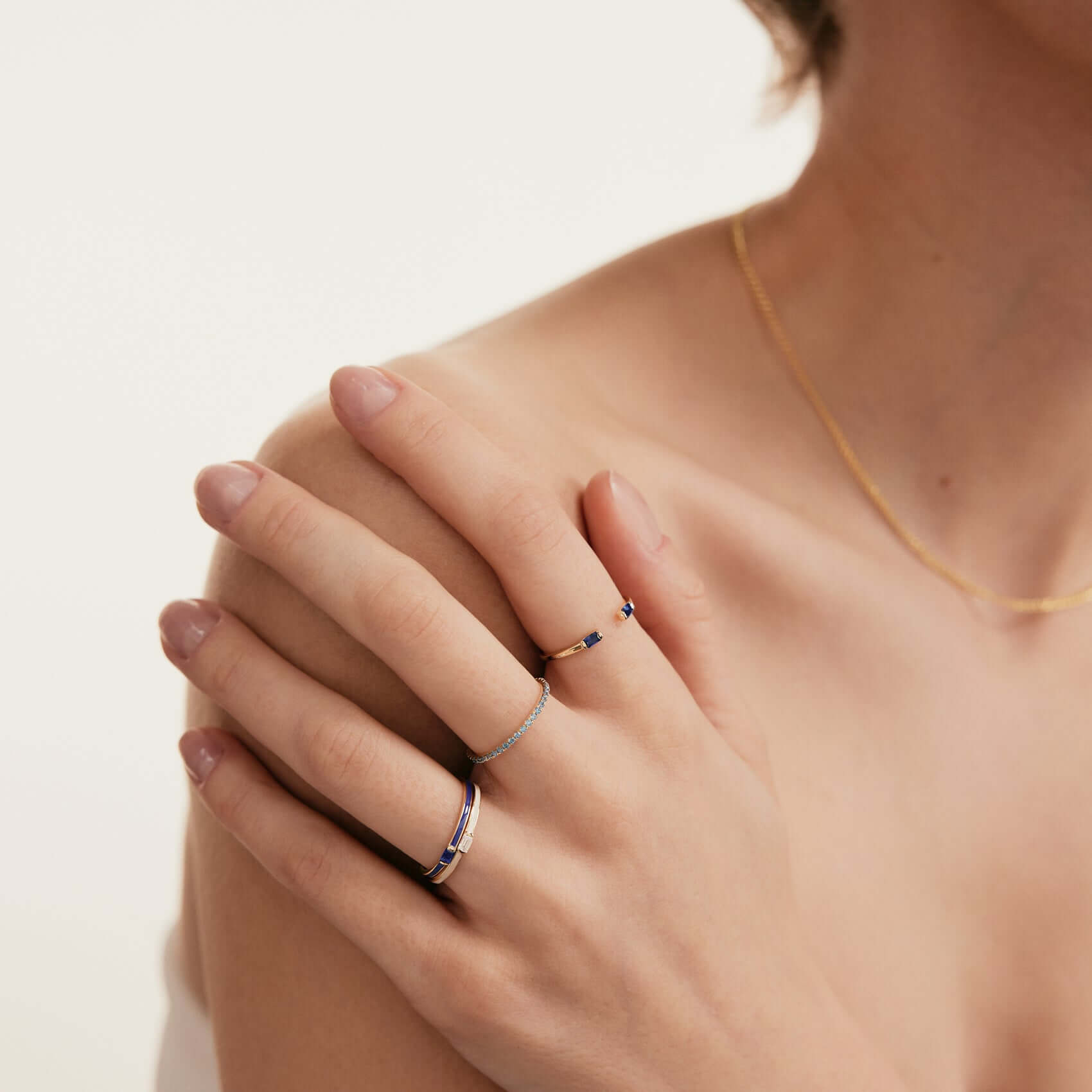 Birthstone Enamel Signet Ring