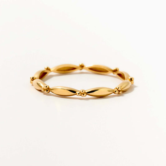 Daisy Stacking Ring in 14K Solid Gold