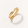 Double Band Stacking Ring