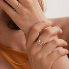 Double Band Stacking Ring