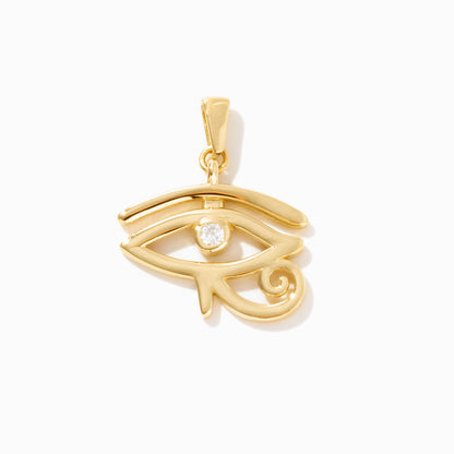 Eye of Horus Pendant in 14k Solid Gold