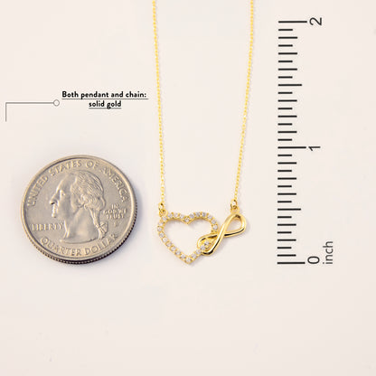 Heart Infinity Necklace