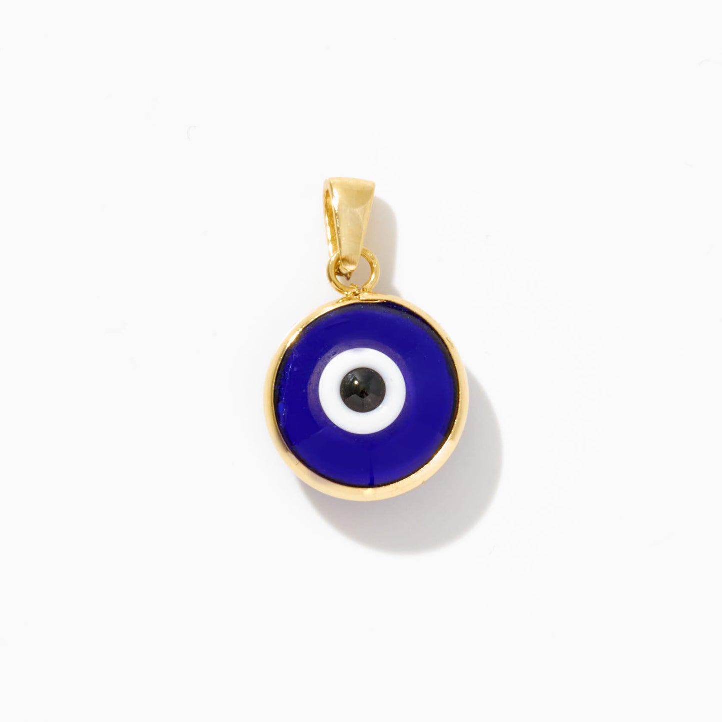 Evil Eye Charm Pendant in 14k Solid Gold