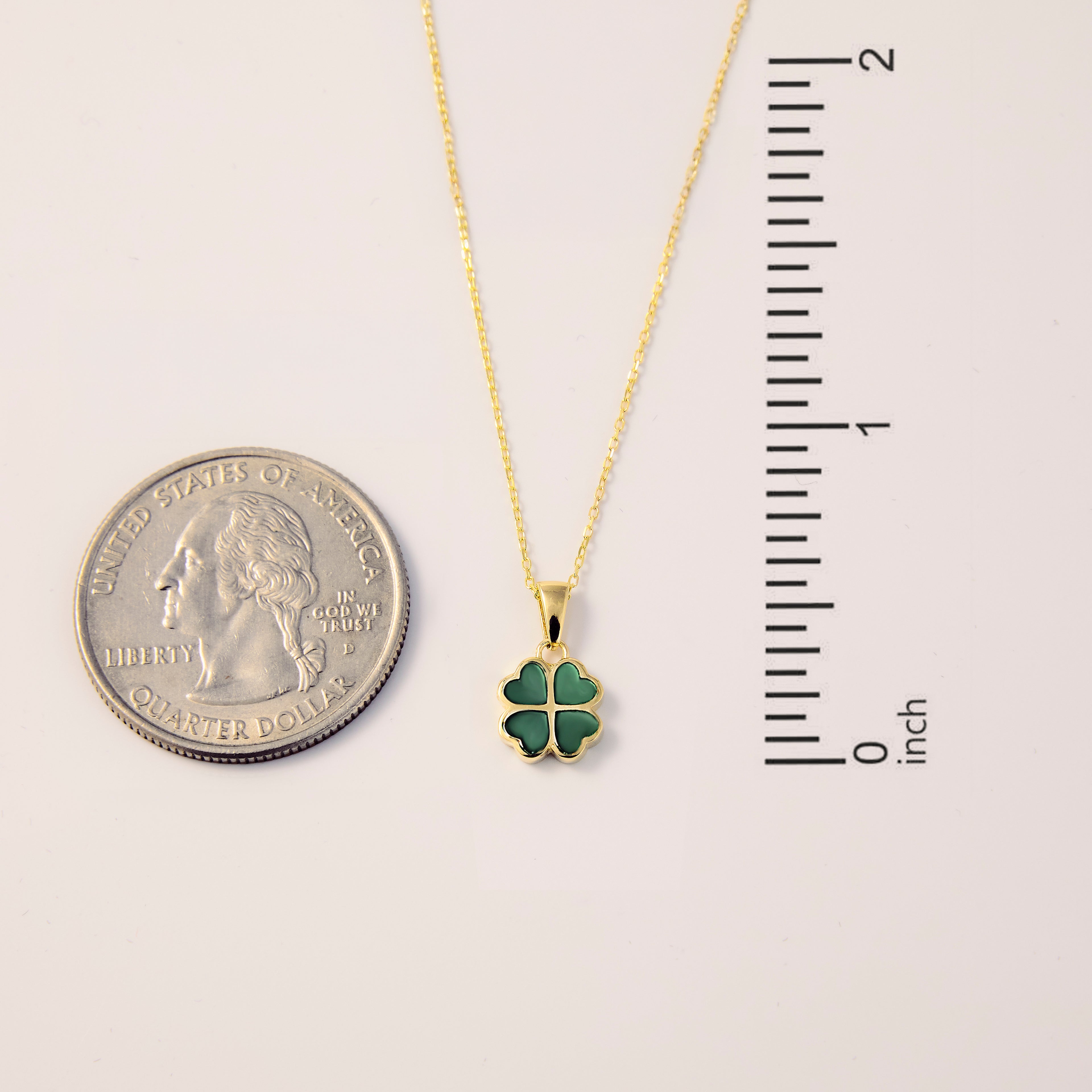 Green Clover Necklace