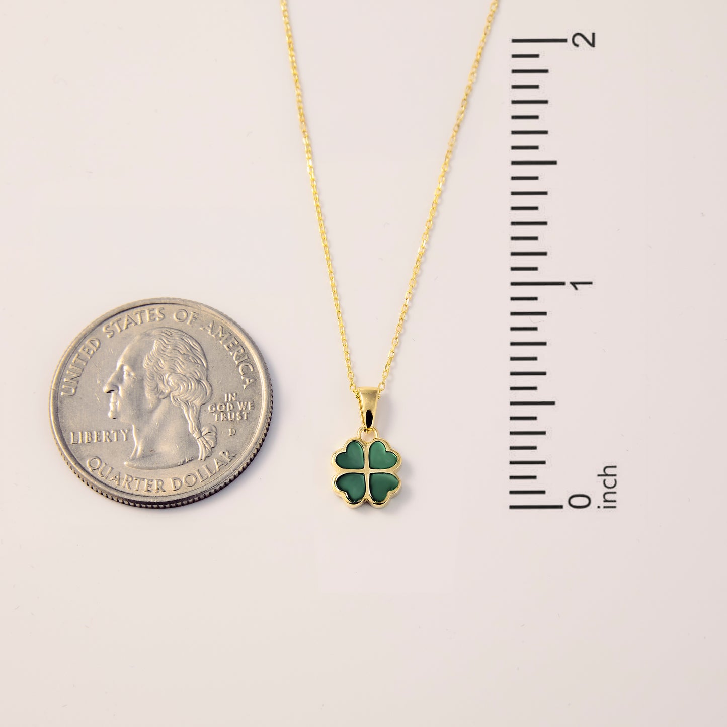 Green Clover Necklace