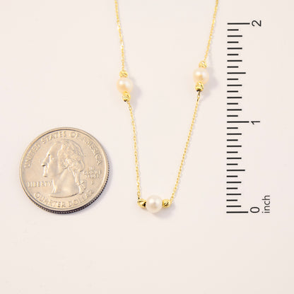 Pearl Station Necklace