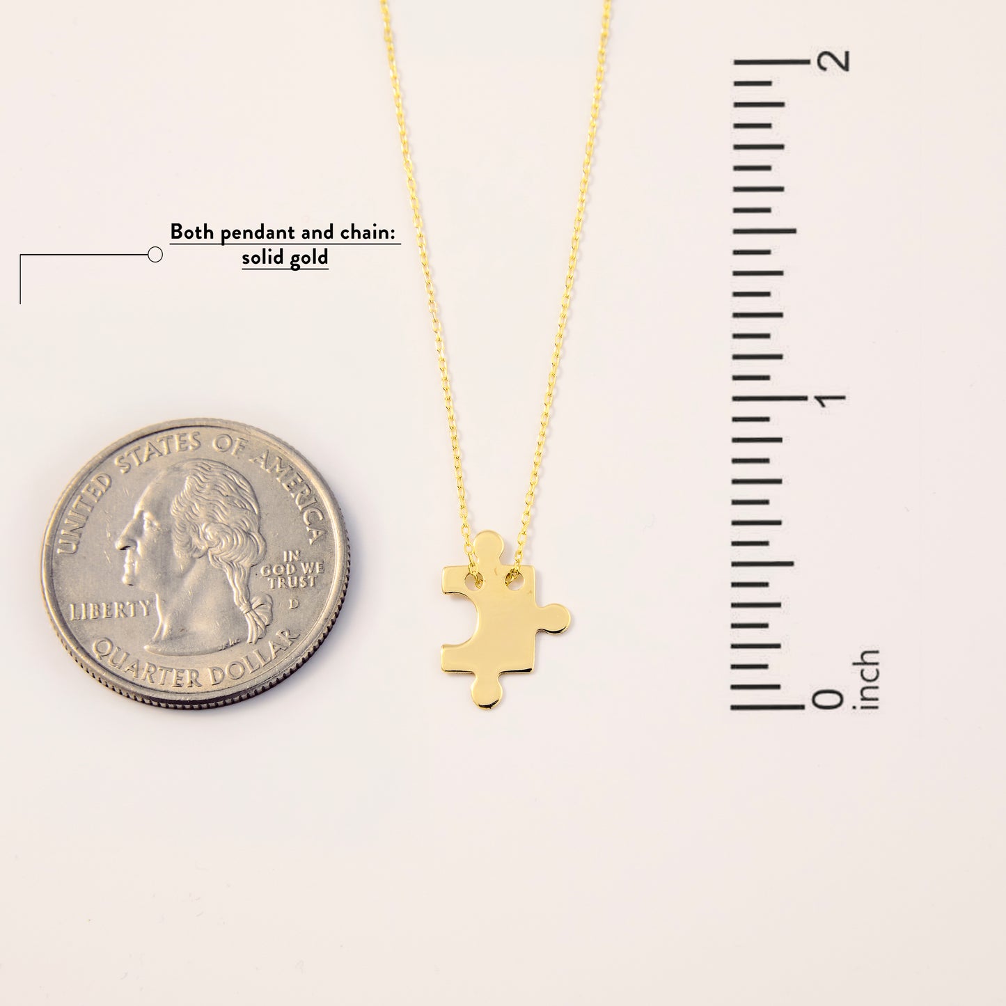 Puzzle Piece Pendant Necklace