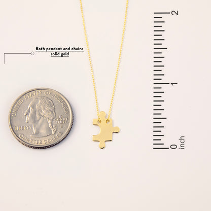 Puzzle Piece Pendant Necklace