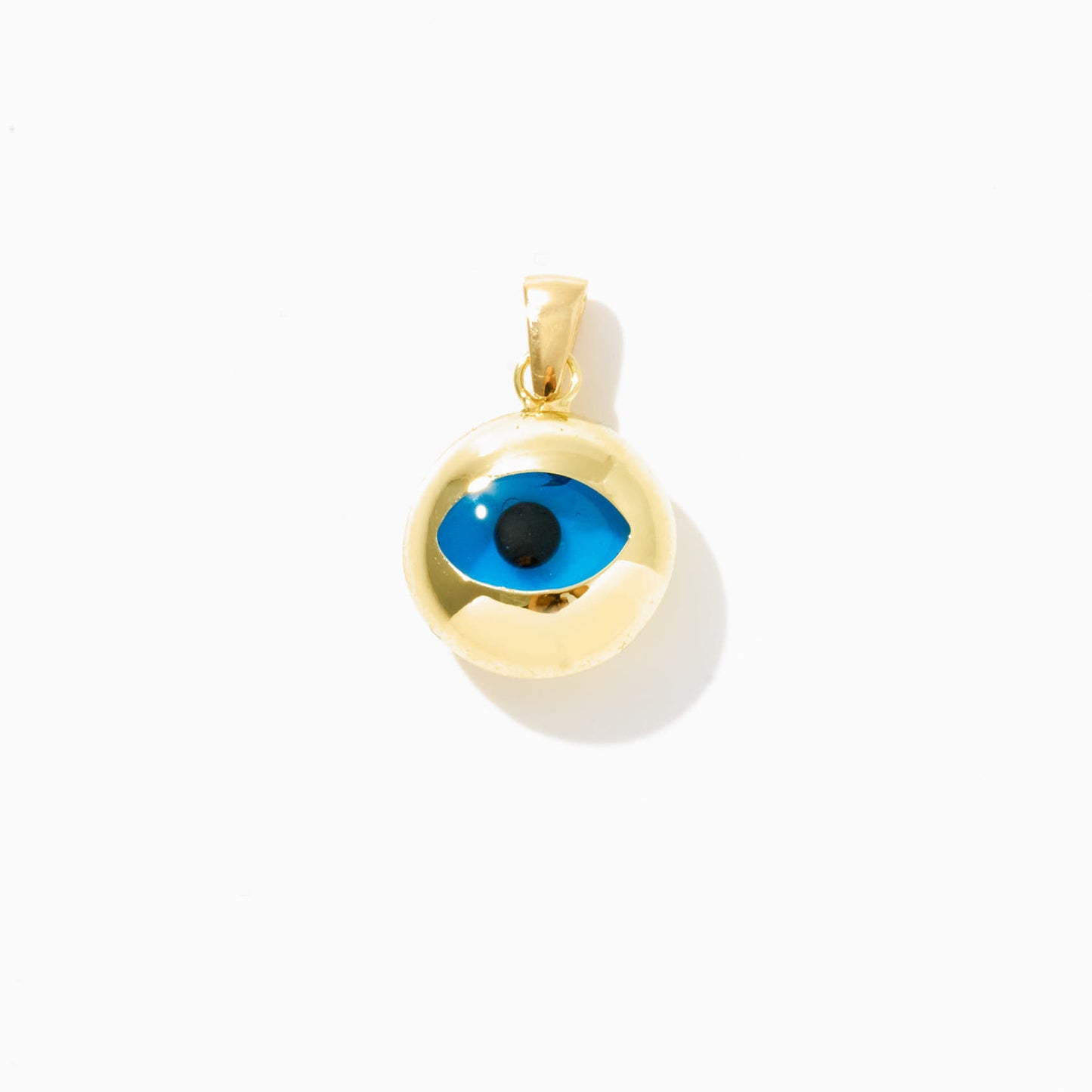 Evil Eye Charm in 14k Solid Gold