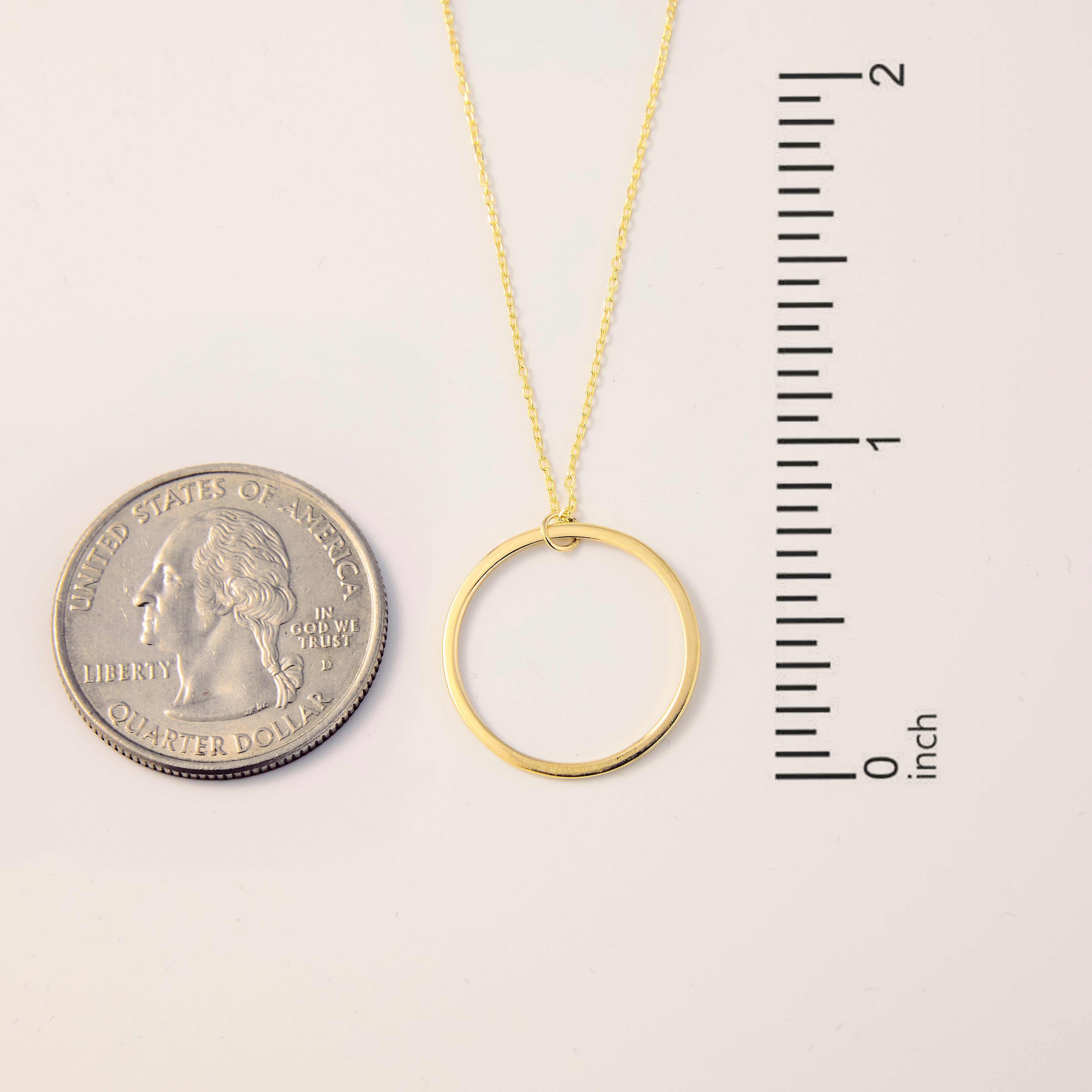 Circle Pendant Necklace