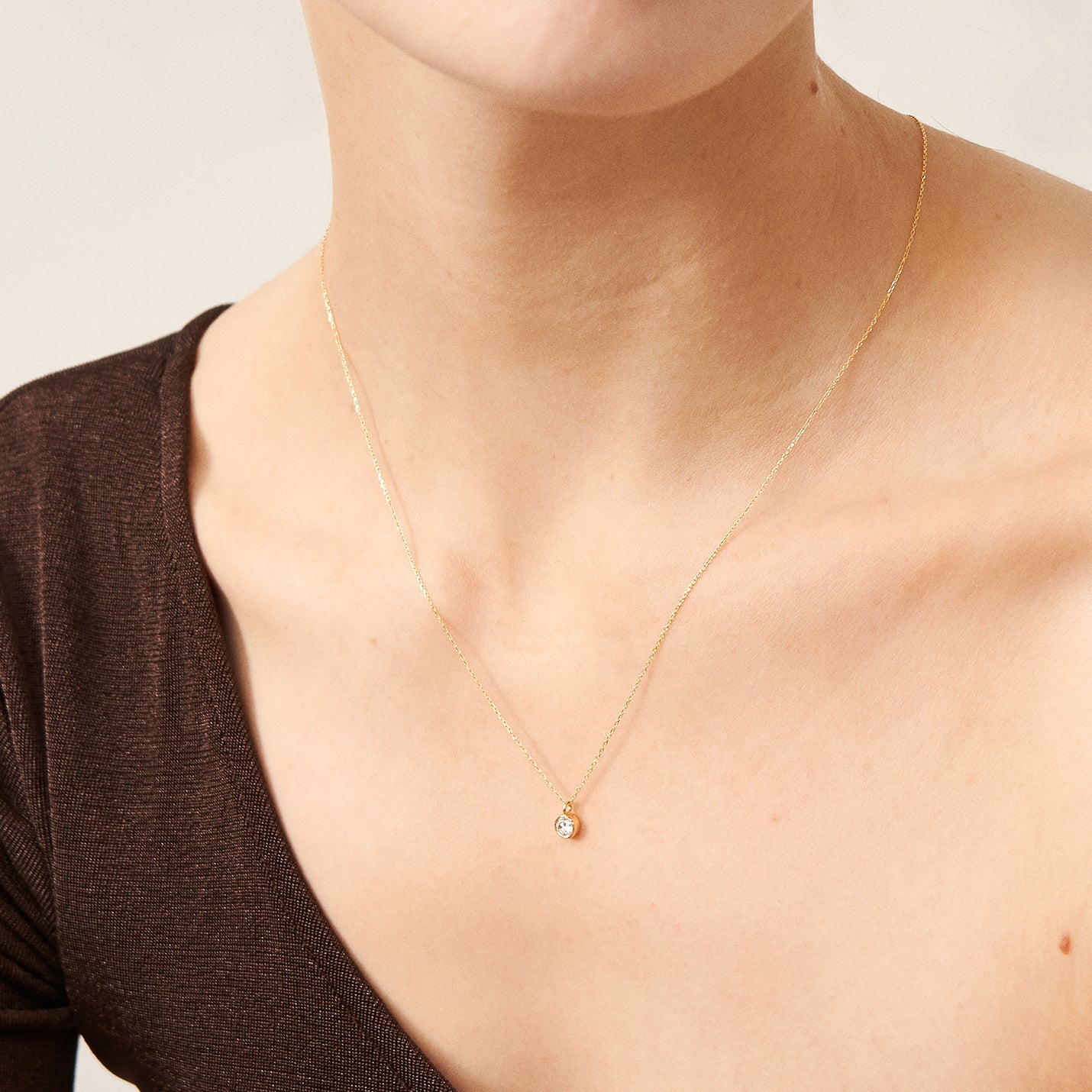 Diamond Halo Necklace